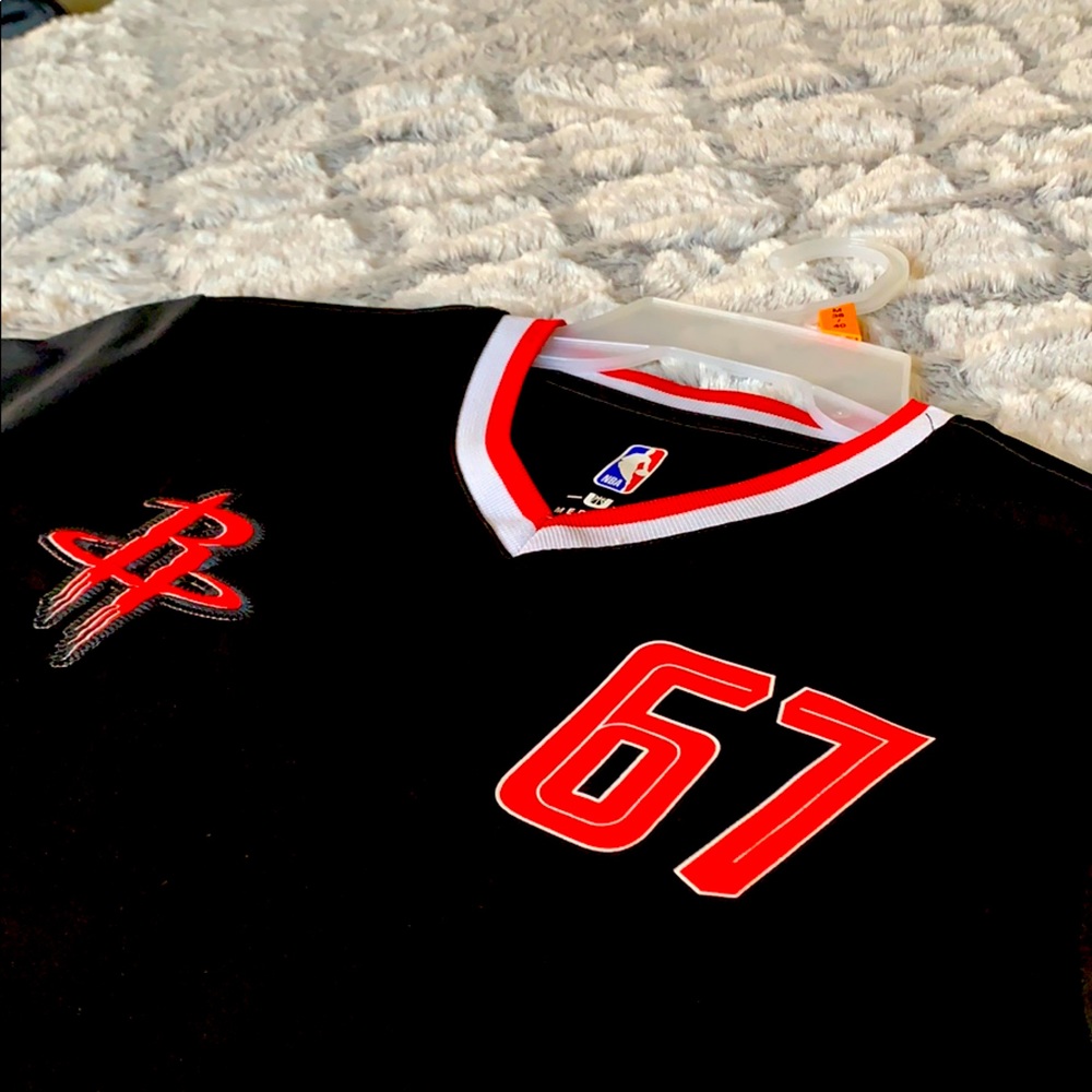 NBA Rockets | V- Neck Athletic Tee.